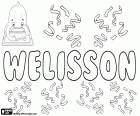 Welisson, nome maschile di origine sconosciuta, usato in Brasile, variante di Wellisson e Welison