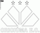 Scudo di Criciúma Esporte Clube, squadra di calcio con sede a Criciúma, città dello stato Santa Catarina nella regione sud del Brasile