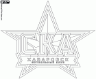 Emblema di FK SKA-Khabarovsk, squadra di calcio con sede a Khabarovsk, la seconda città più grande, dopo Vladivostok, nell'estremo Oriente russo, capoluogo del Kraj di Chabarovsk e del Distretto Federale dell'Estremo Oriente