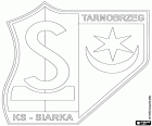 Emblema del Klub Sportowy Siarka Tarnobrzeg, club sportivo con sede a Tarnobrzeg, città sulla riva orientale del fiume Vistola, nel Voivodato della Precarpazia, nel sud-est della Polonia
