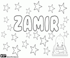 Zamir, nome maschile con diverse origini e significati. Zamir, nome per ragazzo, usato in Albania, il nome femminile is Zamira, il suo significato è dolce voce. Zamir, nome maschile arabo e pakistano con un'origine persiana. Zamir, traslitterazione di un nome di origine ebraica per bambino, è anche un cognome israeliano