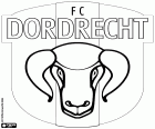 Distintivo di Football Club Dordrecht, società calcistica con sede a Dordrecht, situato nella provincia di Olanda meridionale, nella parte occidentale del paese