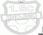 Distintivo di 1. SC Znojmo FK, 1. Sport Club Znojmo Fotbalový klub, squadra di calcio con sede a Znojmo, città vicina al confine con l'Austria a sud-est della Repubblica Ceca, situata a 55 km da Brno in Moravia meridionale
