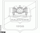 Logo di PFC Spartak Nalchik, società calcistica con sede a Nalchik, città situata nel sud della Russia europea, nella regione del Caucaso del Nord e capitale della Repubblica di Cabardino-Balcaria