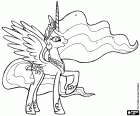 La principessa Celestia è la principessa del sole, la sovrana del Regno magico di Equestria, Mini Pony