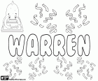 Warren, nome di origine inglese per ragazzo, derivato dal cognome inglese stesso, Warren