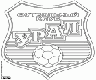 Logo della FK Ural, società calcistica con sede a Ekaterinburg, città della Russia centrale asiatica e capitale del distretto federale degli Urali e l'Oblast di Sverdlovsk
