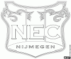 Distintivo di Nijmegen Eendracht Combinatie, NEC Nijmegen, società calcistica con sede a Nimega, città nella provincia di Gheldria, situato sulle rive del fiume Waal in Oriente dei Paesi Bassi, vicino al confine con la Germania