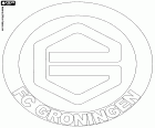 Distintivo di FC Groningen, società calcistica con sede a Groningen, città situata nel nord-est dei Paesi Bassi e capitale della provincia omonima