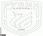 Emblema del FC Rubin Kazan, Futbolny klub Rubin Kazan, squadra di calcio con sede a Kazan, città sulle rive del fiume Volga nel centro-est della Russia europea. Kazan è la città più grande e la capitale della Repubblica del Tatarstan