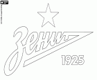 Distintivo di FC Zenit San Pietroburgo, Futbolny Klub Zenit, squadra di calcio che fa parte di un club sportivo con sede a San Pietroburgo, città portuale sul Mar Baltico, situato alla riva del fiume Neva nella Oblast di Leningrado, nella parte nordoccidentale della Russia europea. San Pietroburgo è la seconda città più popolosa della Russia