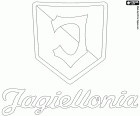 Logo di Jagiellonia Białystok, squadra di calcio con sede a Białystok, città situata nel nordest della Polonia, a circa 60 km di confine con la Bielorussia, è la capitale dil Voivodato della Podlachia