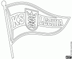 Emblema di KS Lechia Danzica, Klub Sportowy Lechia Gdańsk, società calcistica con sede a Danzica, città portuale sul Mar Baltico e la capitale del Voivodato di Pomerania, nel nord della Polonia. Danzica è famosa per il sindacato Solidarietà, Solidarnosc in polacco
