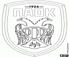 Scudo di PAOK Salonicco, Panthessalonikios Athlitikos Omilos Konstantinoupoliton, multisport con sede a Salonicco, città portuale sul Mar Egeo e la capitale della regione della Macedonia centrale, Grecia