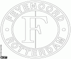 Scudo del Feyenoord, squadra di calcio con sede a Rotterdam, la città con più abitanti della provincia di Olanda meridionale, nell'ovest dei Paesi Bassi
