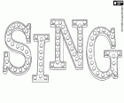 Sing, il logo originale in inglese del film di animazione prodotto da Illumination Entertainment