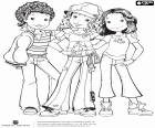 Holly Hobbie con loro grandi amiche Carrie e Amy, le tre amiche insieme
