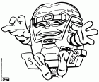 Un super criminale da Marvel, MODOK, l'acronimo del nome originale in inglese Mechanized/Mobile/Mental Organism Designed Only for Killing,  Organismo meccanizzato/mobile/mentale progettato solo per l'uccisione. Super Hero Squad
