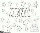 Xena, nome per ragazza, variante di Xenia