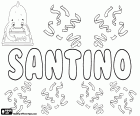 Santino, diminutivo italiano di Santo, nome maschile di origine medievale. Santino è anche un cognome italiano