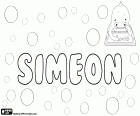 Simeon, nome per bambino in varie lingue, nome biblico di origine ebraica, variante di Symeon, deriva dal nome ebraico Shim'on, Simone e Simeone. Simeón è il nome in spagnolo. Siméon è il nome in francese. Simeon è la trascrizione del nome in bulgaro e serbo. Símeon è il nome in faroese
