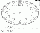 08:45 e 20:45, son le nove meno un quarto secondo le lancette di questo orologio, quindici minuti per le nove del mattino o della sera