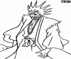 Kenpachi Zaraki, un personaggio di Bleach, uno Shinigami potente e imponente, un'anima che combatte contro i Hollows nel mondo reale