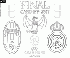 Juventus di Torino contro Real Madrid, la finale della UEFA Champions League 2016-2017, sabato 3 giugno 2017, National Stadium of Wales, Cardiff, Galles