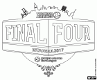 Il logo del EuroLeague Basketball Final Four Istanbul 2017. Dal 19 al 21 maggio 2016, Sinan Erdem Dome di Istanbul, Turchia. Le semifinali sono CSKA Mosca vs Olympiacos e Fenerbahce contro Real Madrid. Buona fortuna a tutte le squadre!