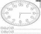 06:15 e 18:15, è un 6:15 del mattino o nel pomeriggio secondo le lancette dell'orologio analogico. Le due orologi digitali indicano che è rispettivamente sei e quindici minuti al mattino e al pomeriggio