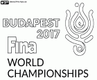 Il logo dei Campionati mondiali di nuoto a Budapest 2017. I Campionati mondiali della FINA è tenuto a Budapest, Ungheria, dal 14 al 30 luglio 2017