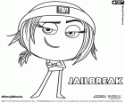 Jailbreak, un personaggio del film circa le emoji. Jailbreak è un hacker emoji, un pirata informatico