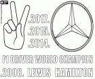 Lewis Hamilton, il pilota britannico ha vinto il suo quarto titolo di campione del mondo di Formula 1. È il suo terzo titolo mondiale con il team Mercedes, 2014, 2015 e 2017. Il primo titolo è stato nel 2008 con il McLaren Team
