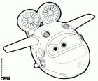 Mira nella sua forma di aereo, un aereo-robot di Super Wings