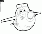 Paul è il velivolo-robot polizia di Super Wings. In questo disegno da colorare vediamo Paul in azione nella sua forma di aeroplano
