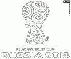 Il logo ufficiale della Coppa del mondo FIFA di Russia 2018