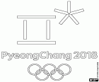 Il logo dei Giochi olimpici invernali di PyeongChang 2018
