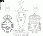 Real Madrid vs Liverpool, la finale di UEFA Champions League 2017-2018, NSC Olimpiyskiy Stadium a Kiev, in Ucraina, 26 maggio 2018