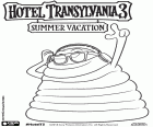 Il corpo di gelatina del mostro Blobby ondeggia sempre al ritmo della musica. Un personaggio dal nuovo film Hotel Transylvania 3 Una vacanza mostruosa