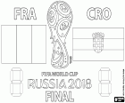 Francia vs Croazia. Finale dil campionato mondiale di calcio Russia 2018. Stadio Olimpico di Luzhniki, Mosca, 15 luglio 2018