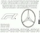 Quinto titolo consecutivo del campionato mondiale di Costruttori della Formula 1 FIA 2018. Mercedes è l'unico campione dal 2014