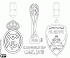 Real Madrid vs Al-Ain, finale del FIFA Club World Cup UAE 2018, 22 dicembre 2018, Stadio Sheikh Zayed, Abu Dhabi. Al-Ain è la prima squadra del Medio Oriente che ha disputato la finale della Coppa del mondo per club FIFA