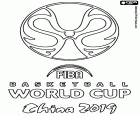 Logo dil Campionato mondiale maschile di pallacanestro China 2019. Si giocherà tra il 31 agosto e il 15 settembre 2019