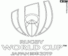 Logo della Coppa del Mondo di Rugby Giappone 2019. Si gioca in Giappone dal 20 settembre al 2 novembre 2019