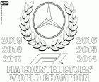 Campioni del mondo! Per la sesta volta consecutiva! Il team Mercedes ha conseguito un nuovo titolo mondiale costruttori nel 2019. Mercedes ha vinto tutti i campionati dal 2014