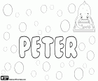 Peter, nome maschile di origine greca, derivato da Petros, usato in molte lingue come inglese, tedesco, olandese, svedese, norvegese, danese, sloveno e slovacco. Péter è il nome in ungherese