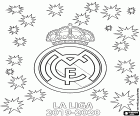 Il Real Madrid CF è il campione 2019-2020 nella Liga. Questo è il 34o titolo di campione della lega nella sua storia