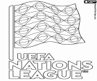 Logo della UEFA Nations League, campionato di calcio con squadre nazionali europee che si svolgono ogni due anni. La prima edizione si è svolta nella stagione 2018-2019