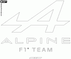 Logo del team di Formula Uno, Alpine F1 Team