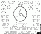 Mercedes è il campione del Campionato Costruttori FIA 2021, l'ottavo titolo consecutivo